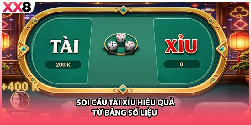 Soi cầu tài xỉu hiệu quả từ bảng số liệu 